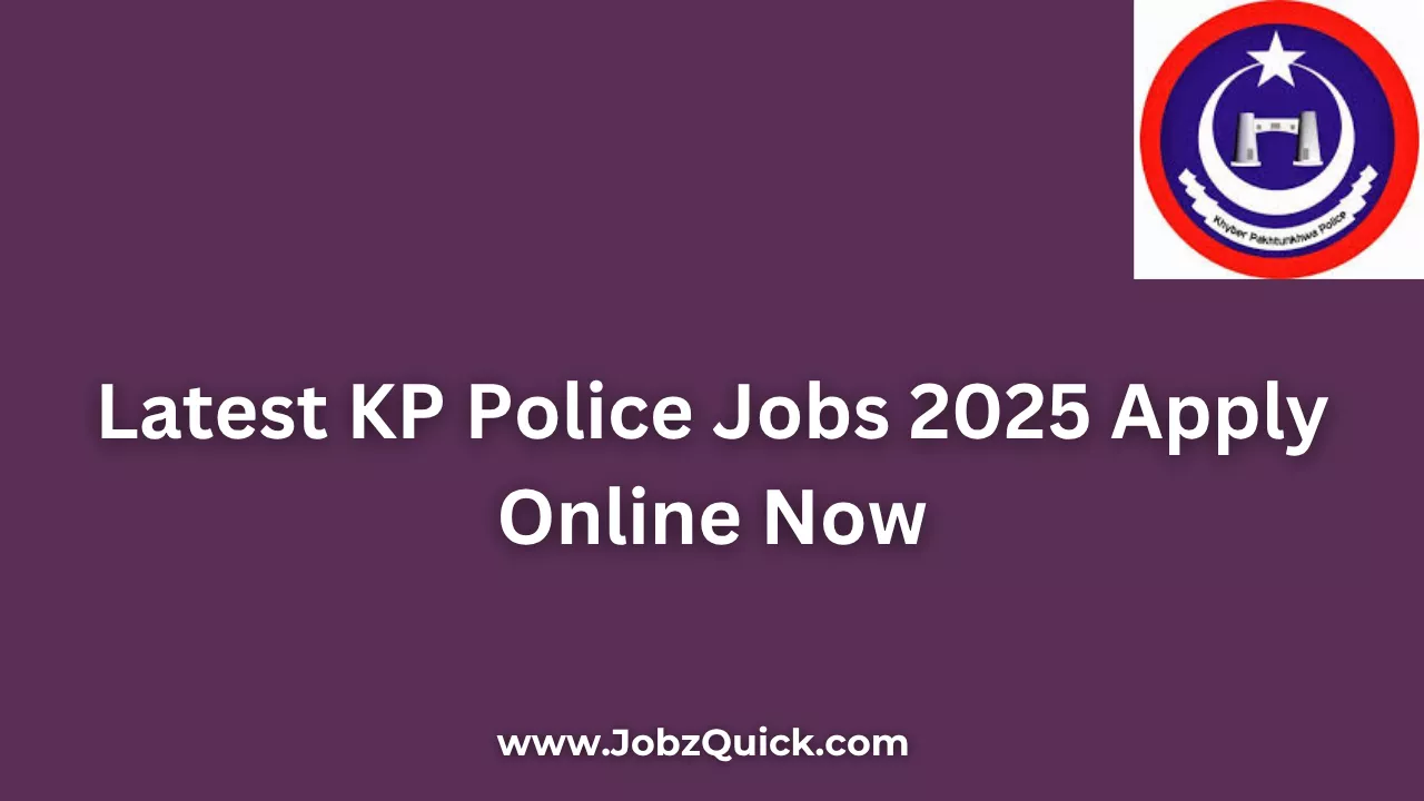 Latest KP Police Jobs 2025 Apply Online Now