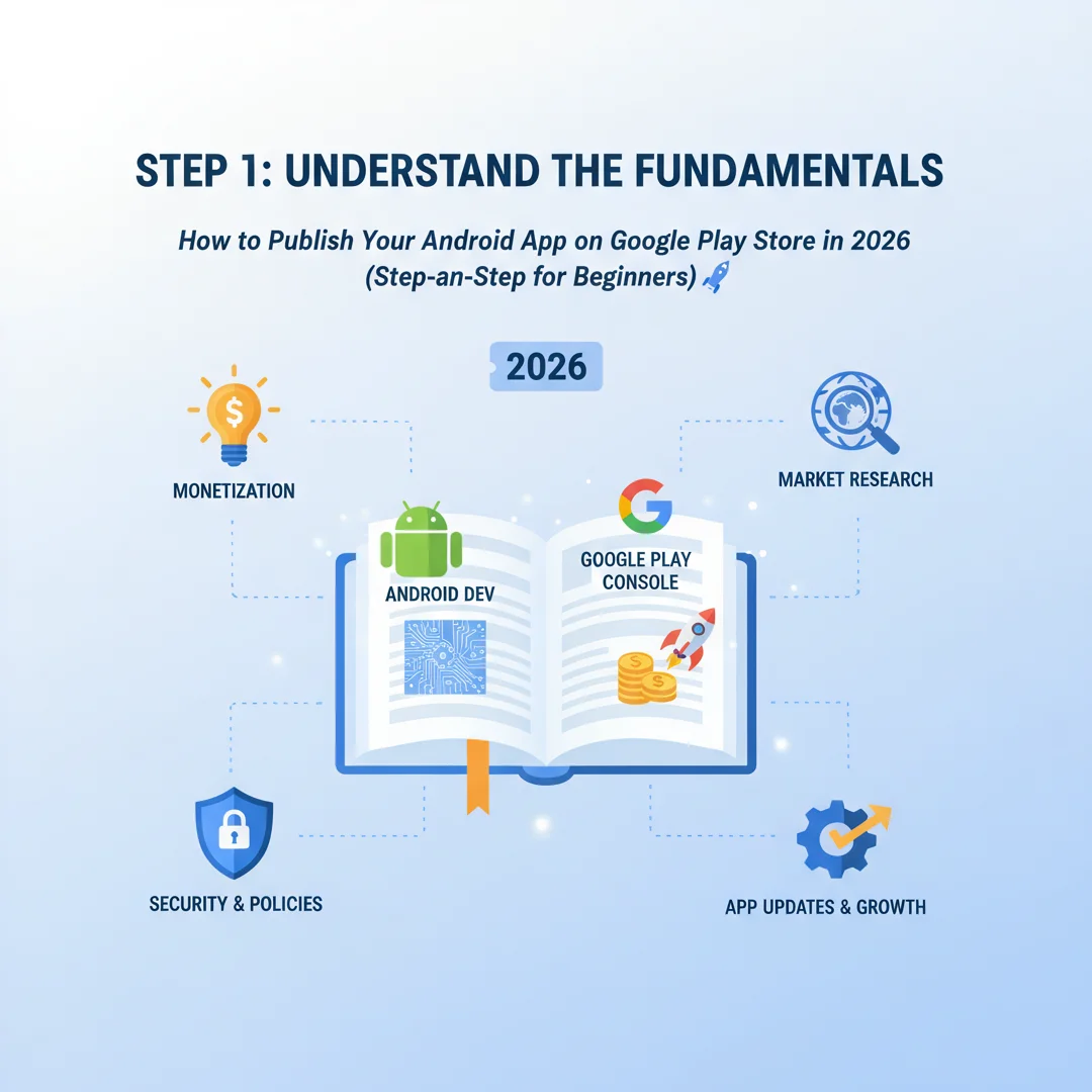 Step 1: Illustration for step: Understand the fundamentals related to How to Publish Your Android App on Goo