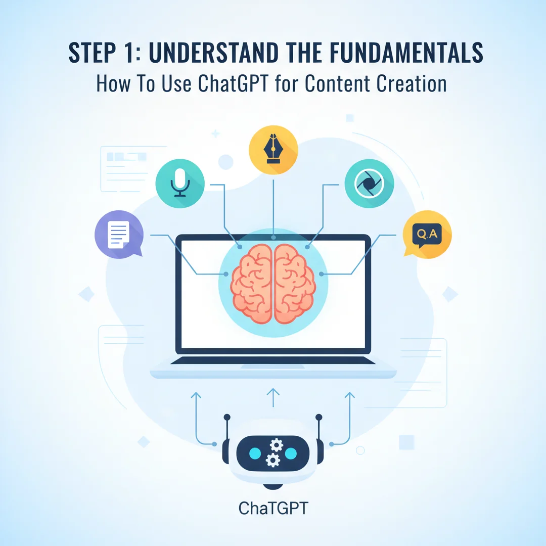 Step 1: Illustration for step: Understand the fundamentals related to How To Use ChatGPT for Content Creatio