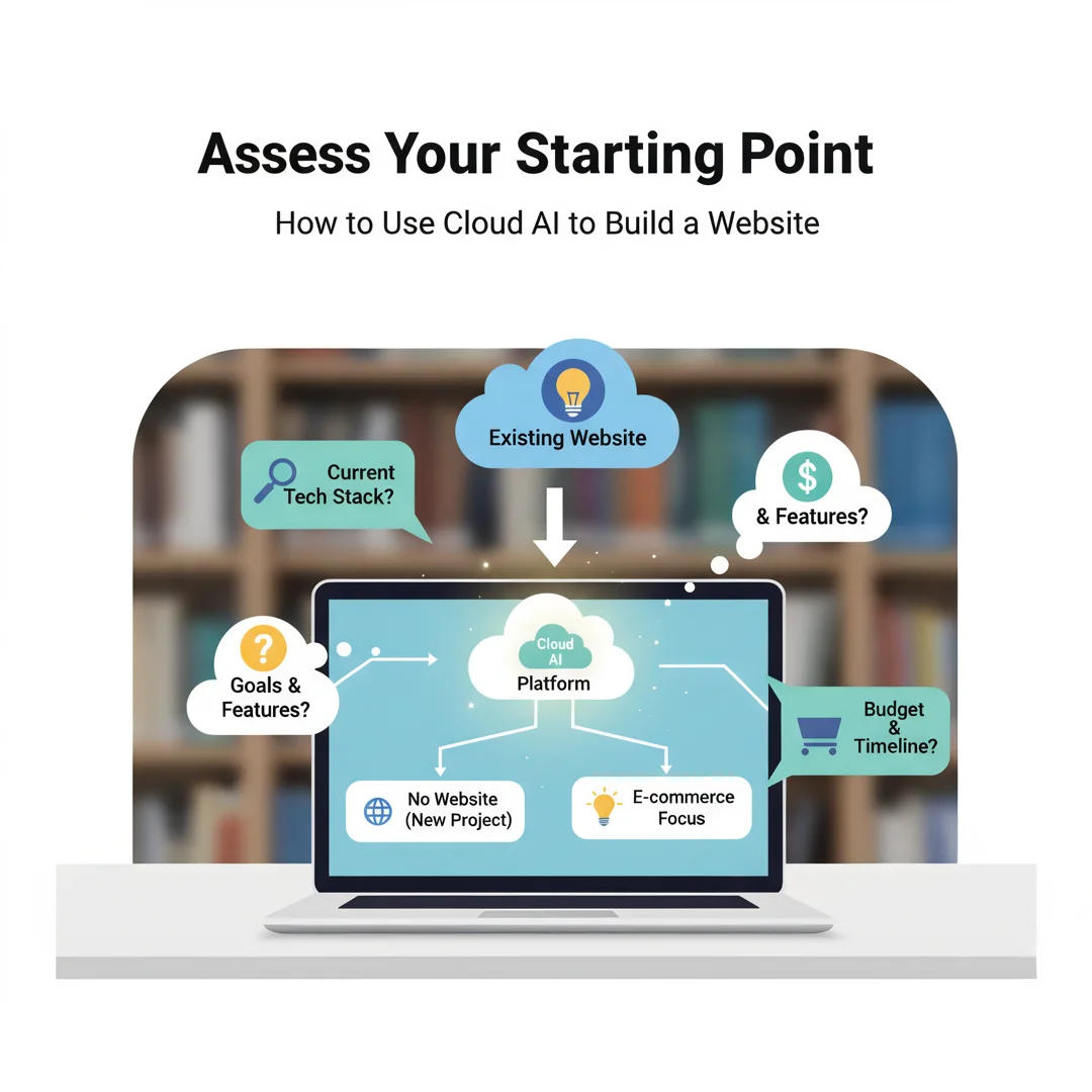 Step 2: Illustration for step: Assess your starting point related to How to use cloude ai to build a website