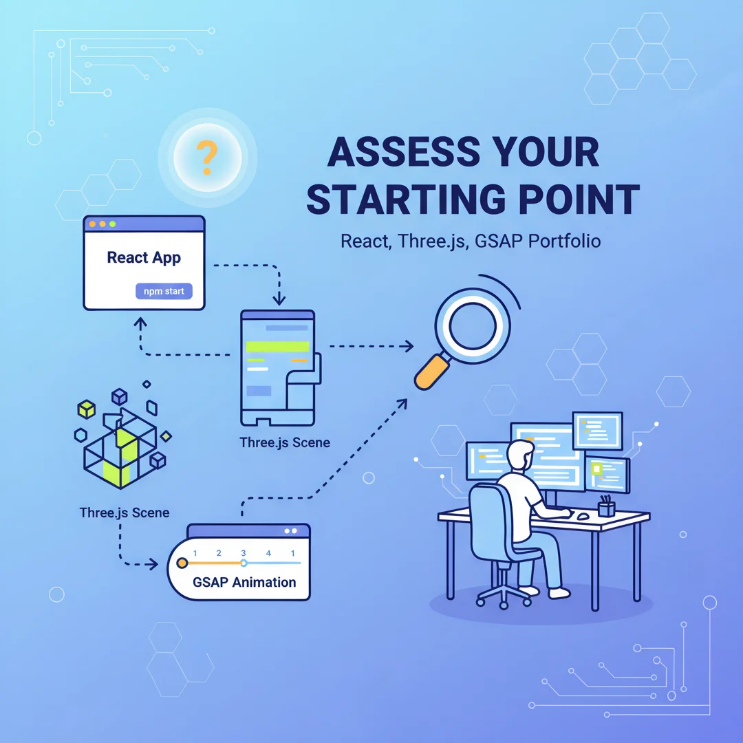 Step 2: Illustration for step: Assess your starting point related to Build and Deploy a Unique 3D Web Develo