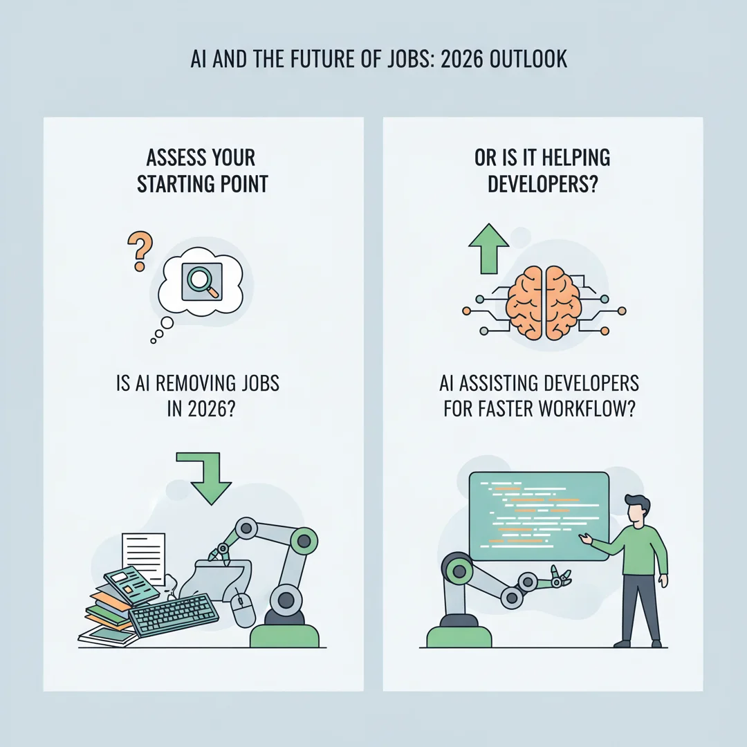 Step 2: Illustration for step: Assess your starting point related to Is a.i removing jobs in 2026 or its goi