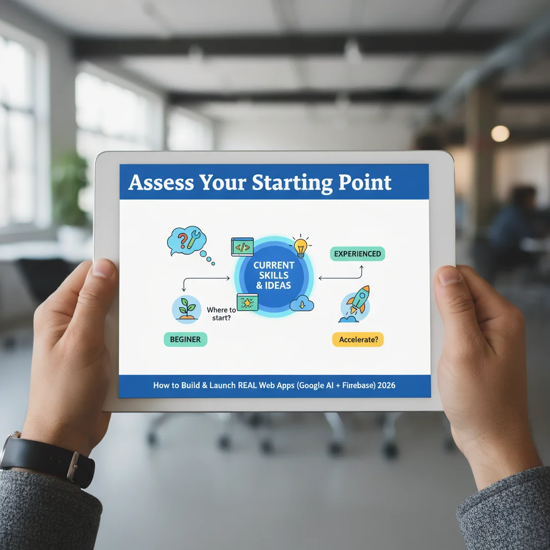 Step 2: Illustration for step: Assess your starting point related to How to Build & Launch REAL Web Apps (Go