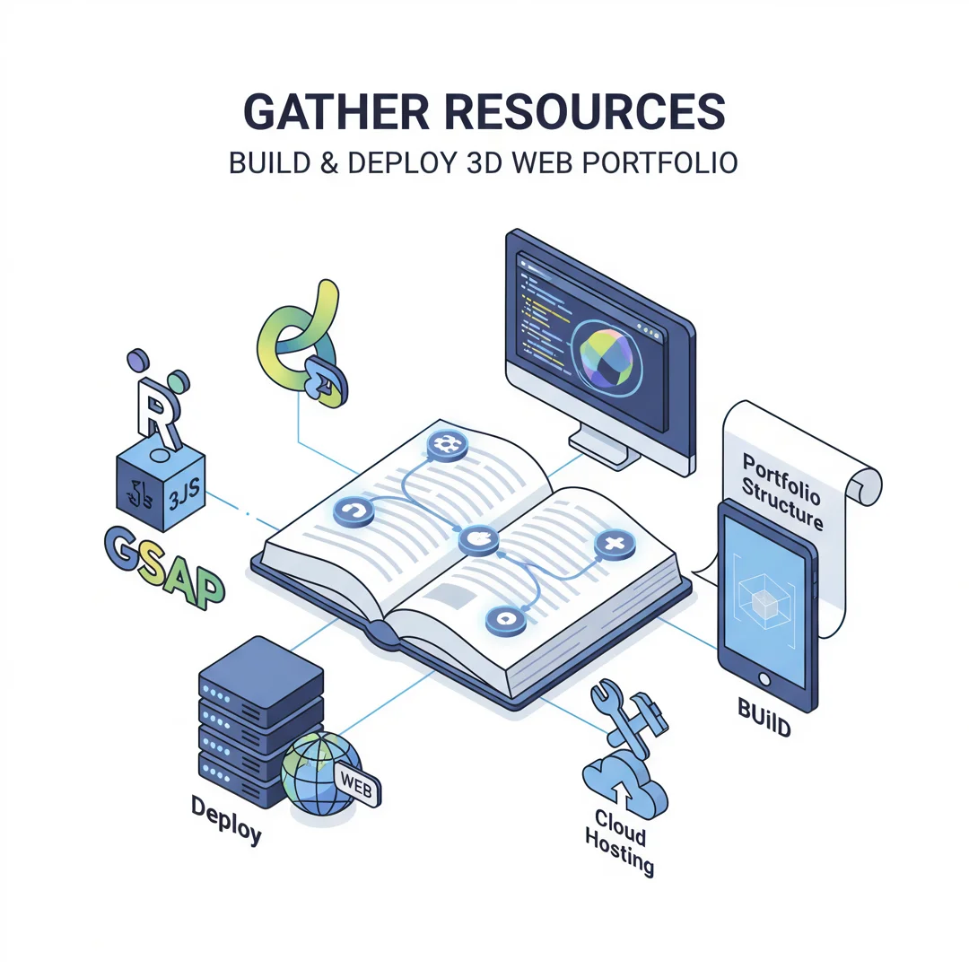 Step 4: Illustration for step: Gather necessary resources related to Build and Deploy a Unique 3D Web Develo
