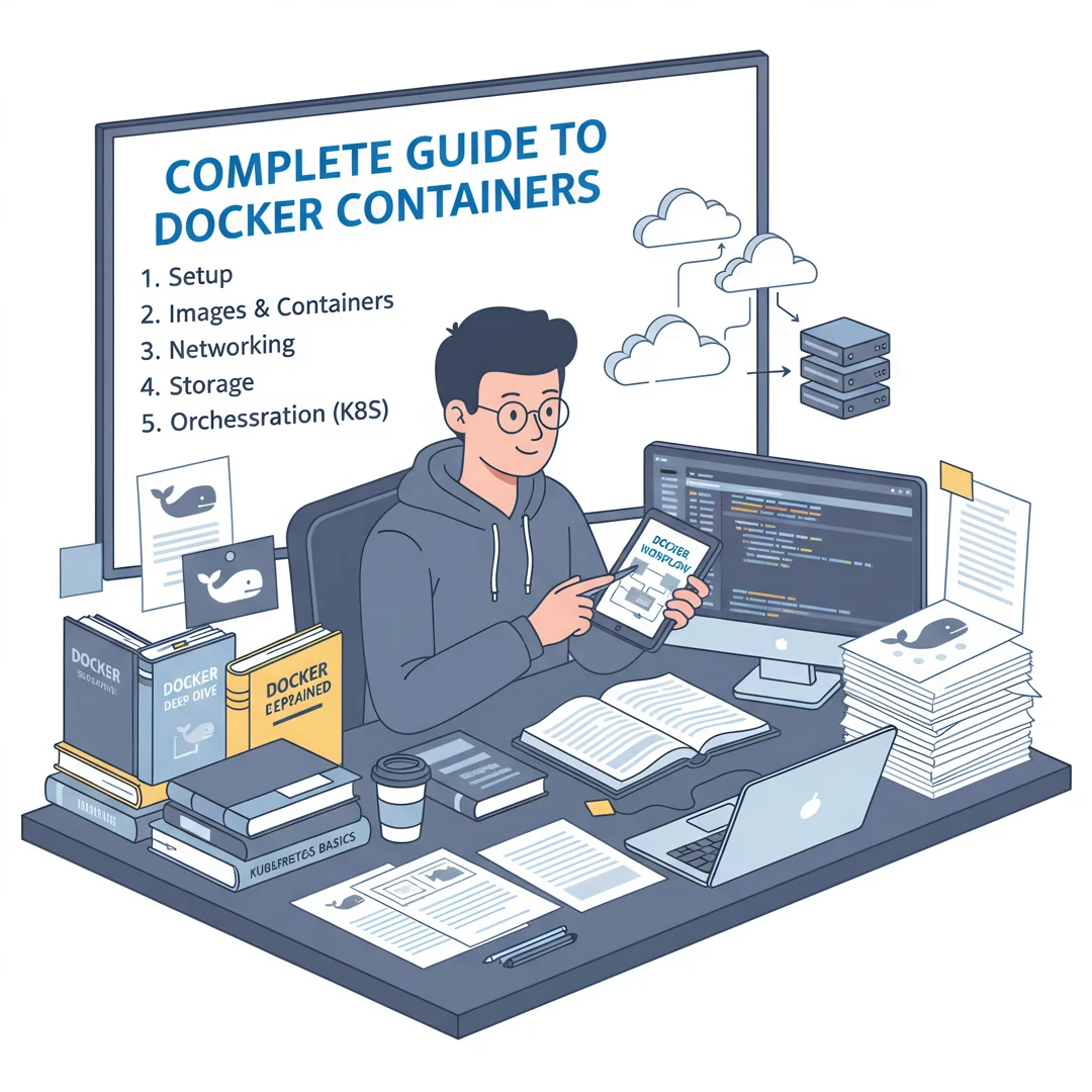 Step 4: Illustration for step: Gather necessary resources related to Complete Guide to Docker Containers, pr