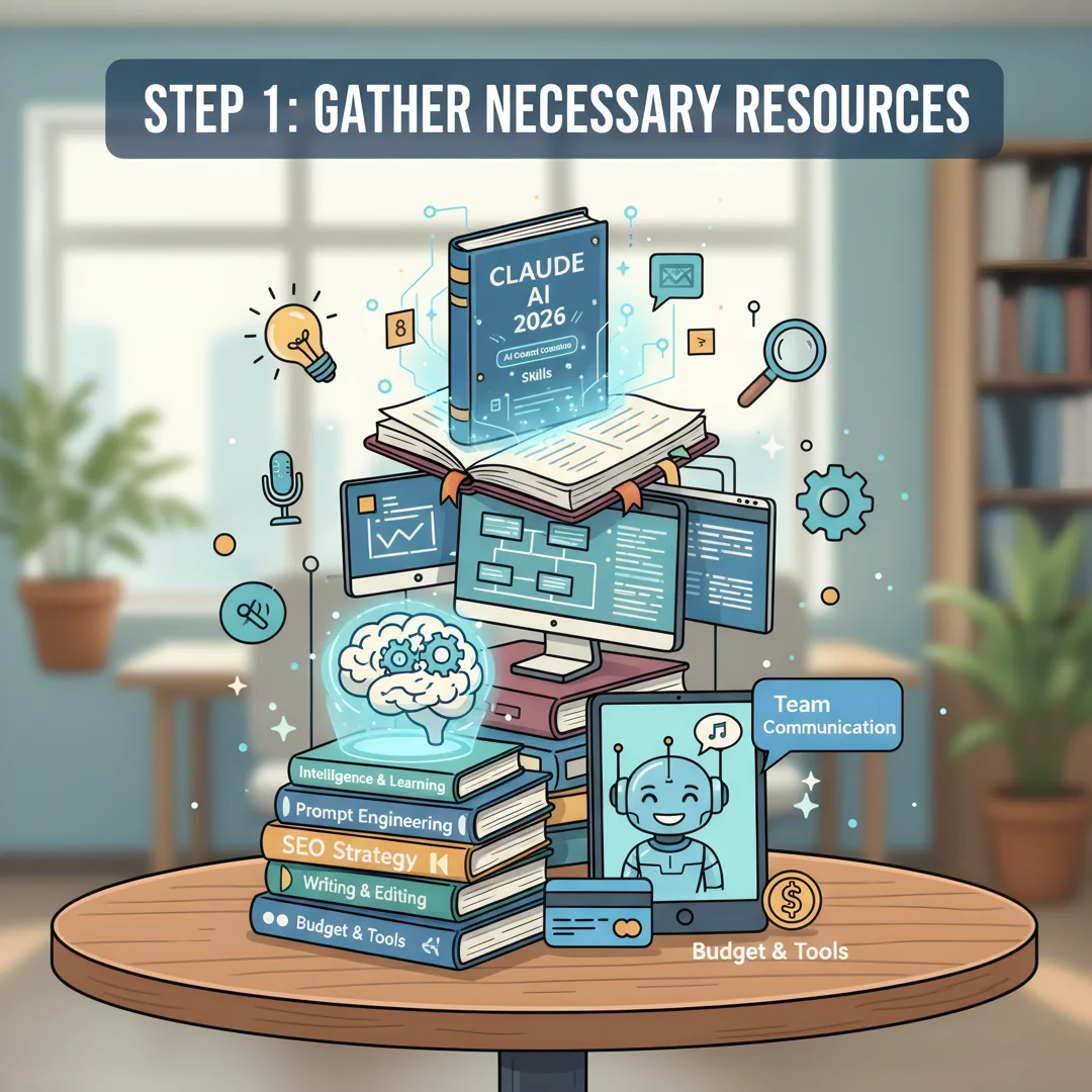 Step 4: Illustration for step: Gather necessary resources related to How I Built a Full AI Content Creation 