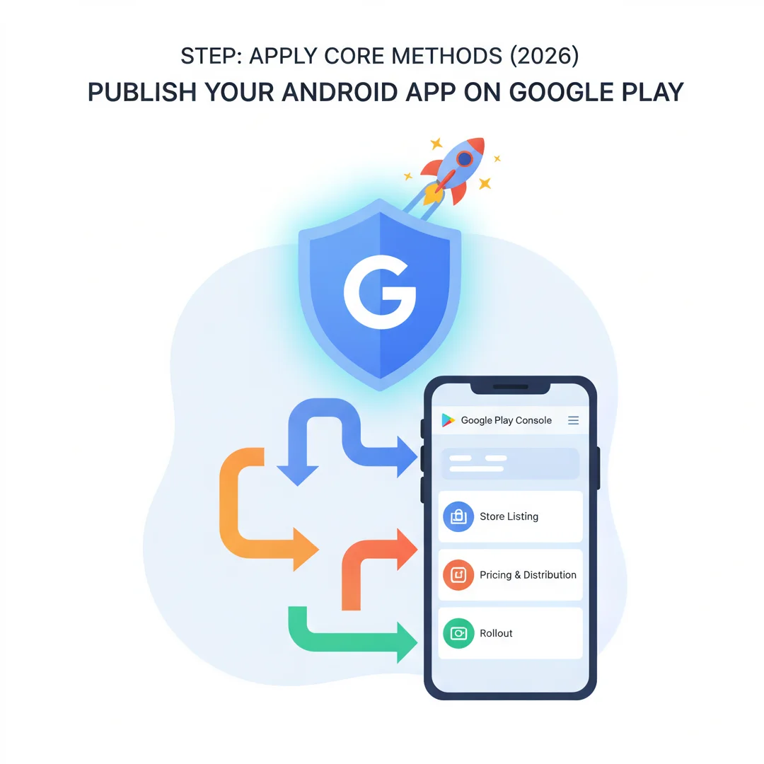 Step 5: Illustration for step: Apply the core methods related to How to Publish Your Android App on Google P