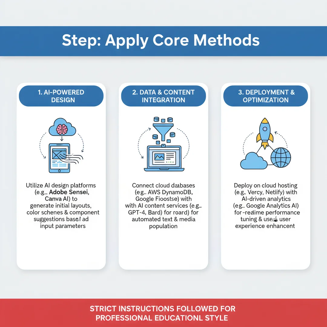 Step 5: Illustration for step: Apply the core methods related to How to use cloude ai to build a website wit