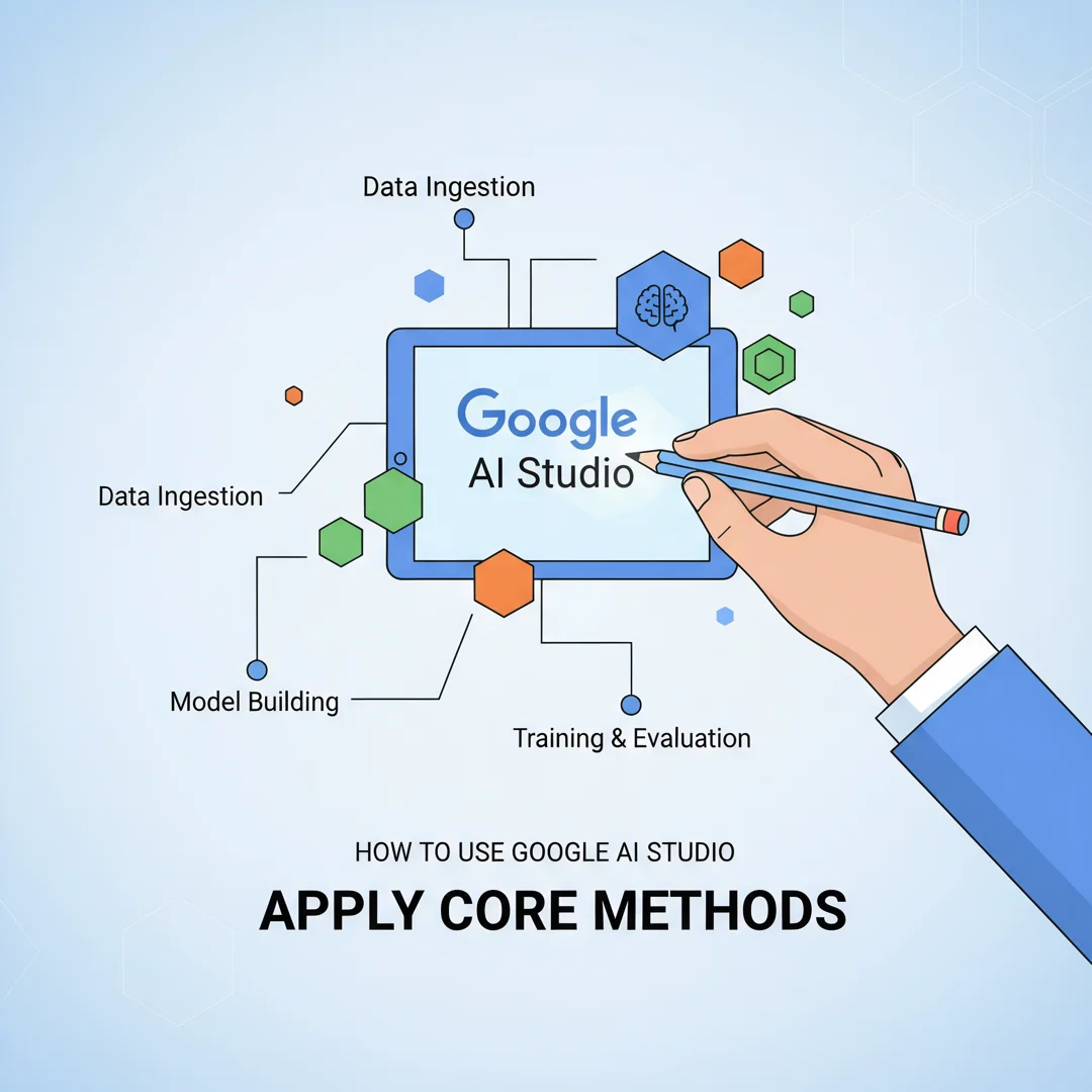 Step 5: Illustration for step: Apply the core methods related to How to use google ai studio, professional e