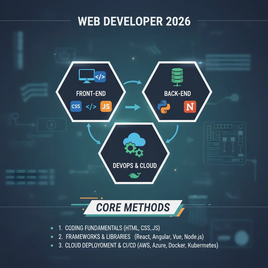 Step 5: Illustration for step: Apply the core methods related to How to become a web developer in 2026, prof