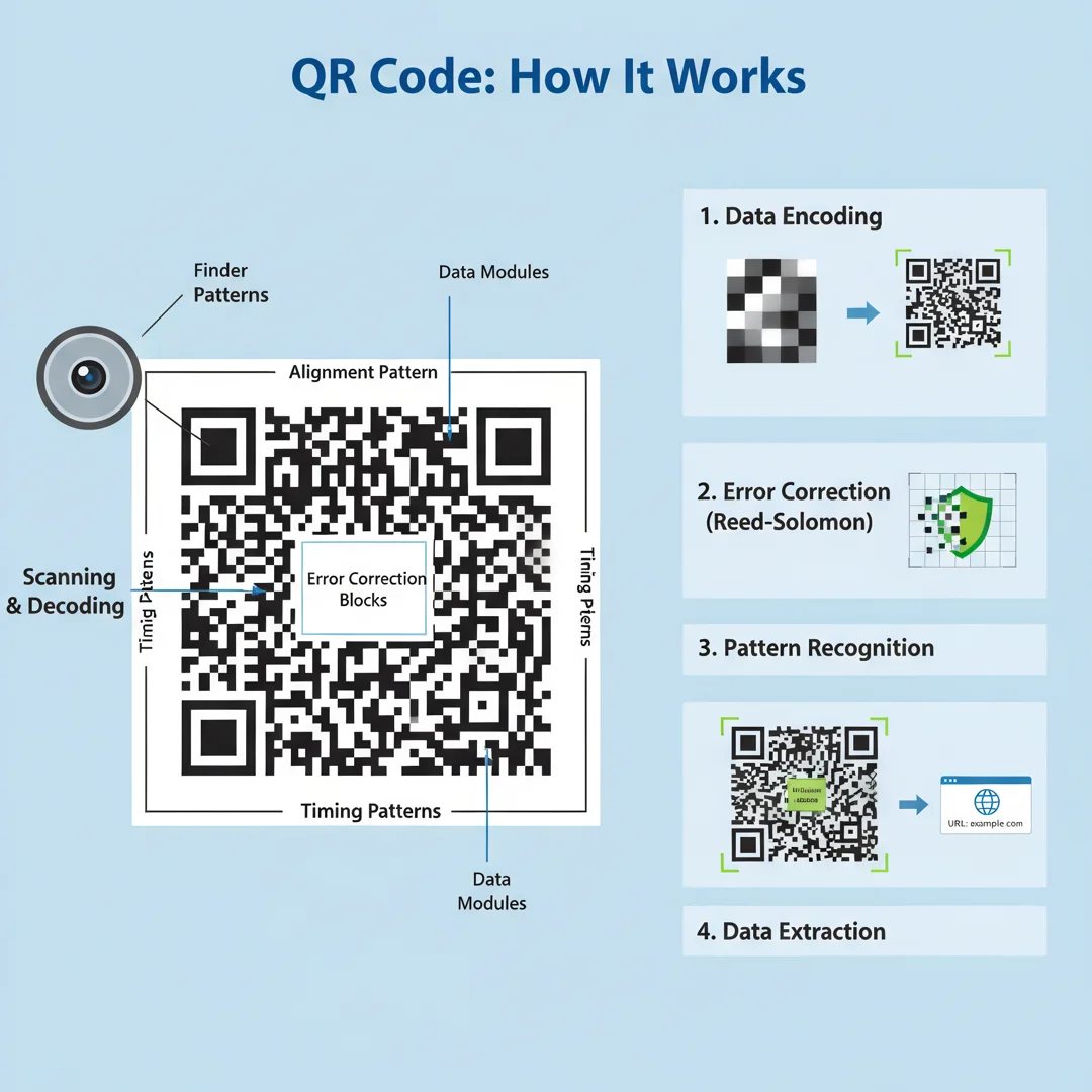 Step 5: Illustration for step: Apply the core methods related to Qrcode how its work, professional education