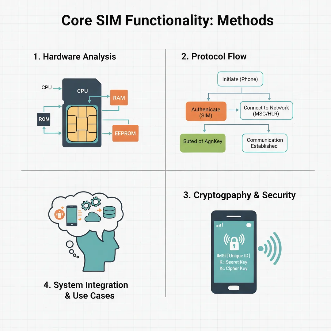 Step 5: Illustration for step: Apply the core methods related to How sim work, professional educational styl