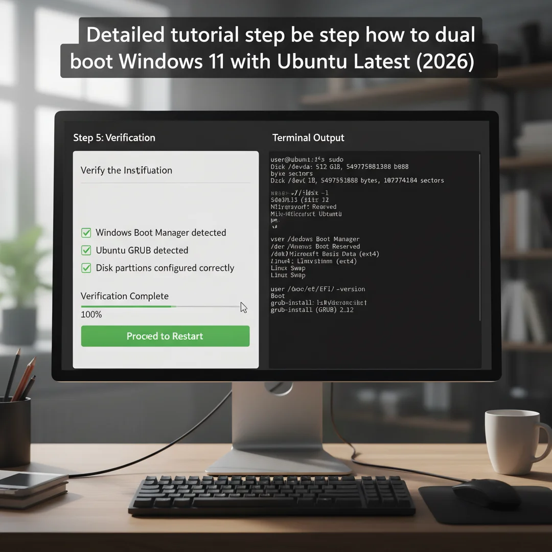 Step 5: Technical tutorial screenshot: Verify the installation for Detailed tutorial step by step how to dua