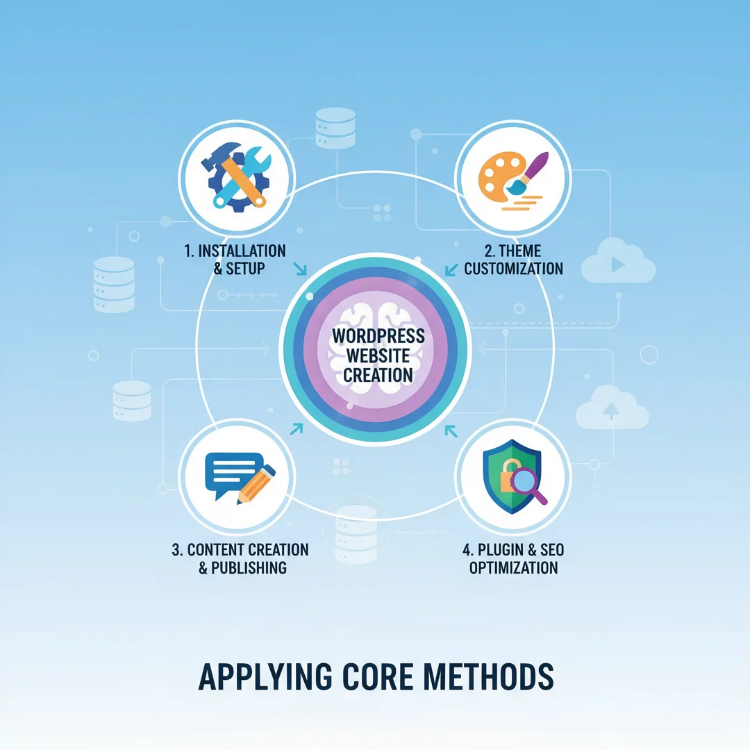 Step 5: Illustration for step: Apply the core methods related to How To Create WordPress Website, profession