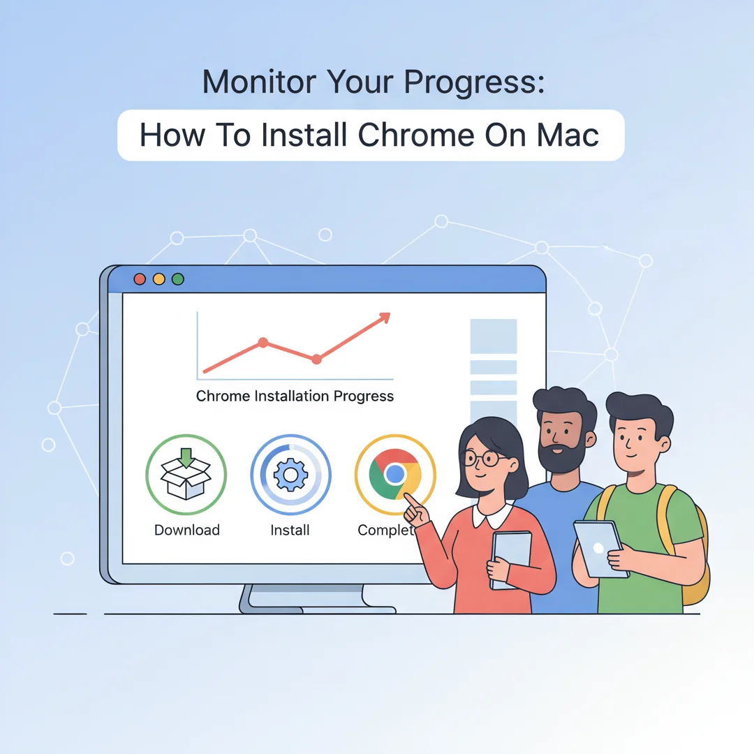 Step 6: Illustration for step: Monitor your progress related to How To Install Chrome On Mac, professional e
