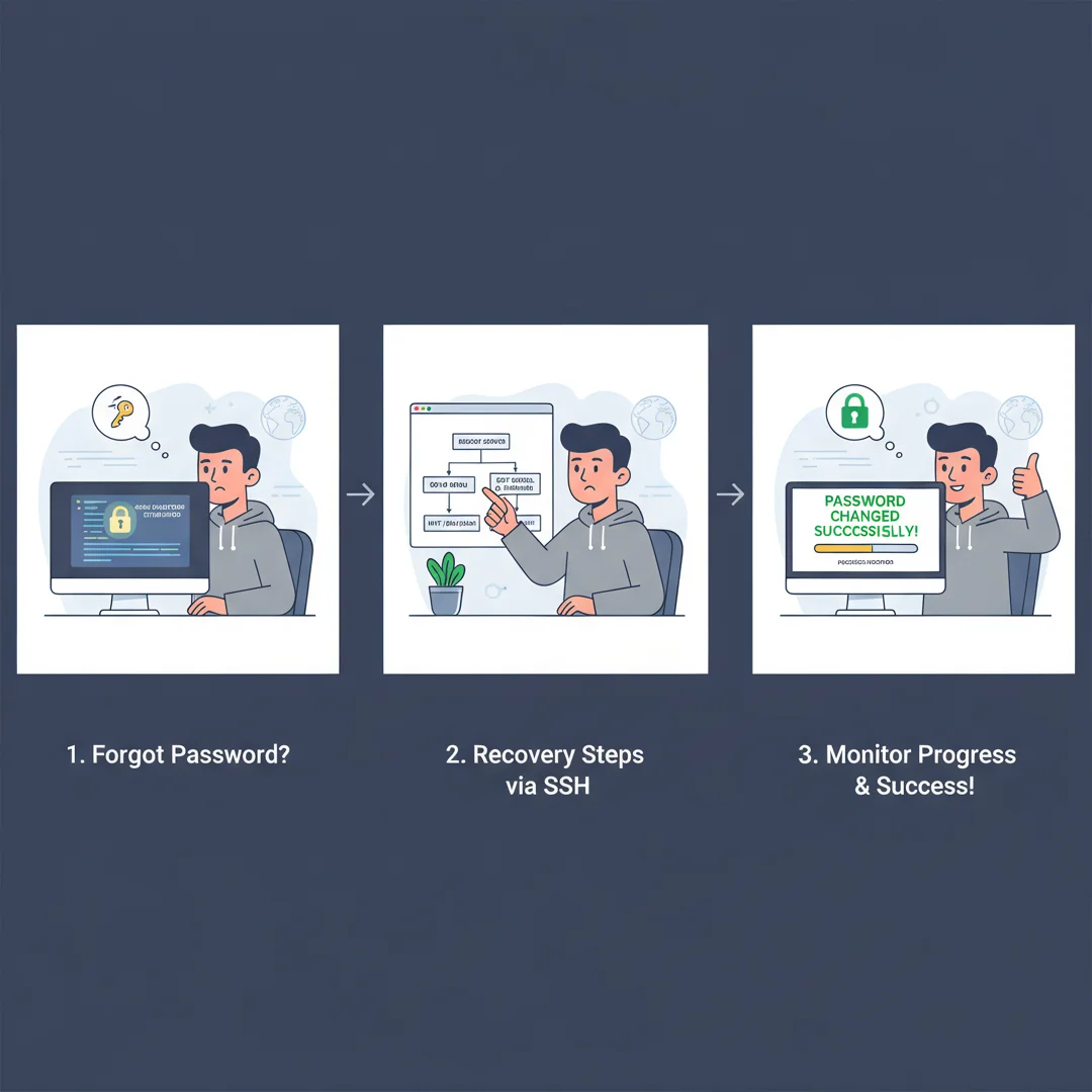 Step 6: Illustration for step: Monitor your progress related to If forgot How to recover and change password