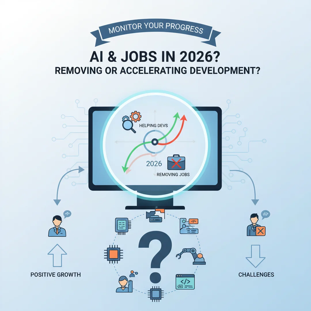 Step 6: Illustration for step: Monitor your progress related to Is a.i removing jobs in 2026 or its going to