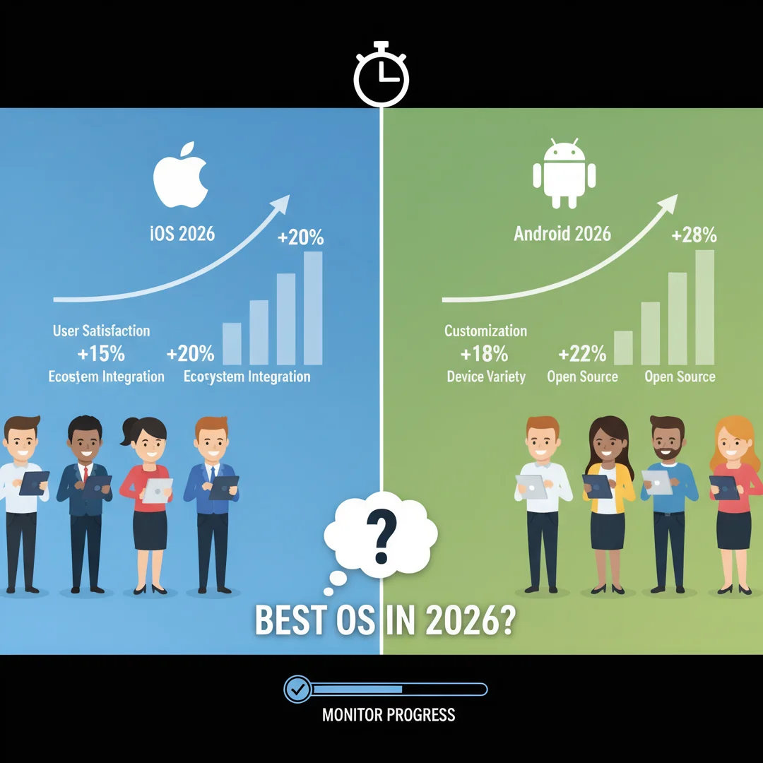 Step 6: Illustration for step: Monitor your progress related to Apple vs android. Which os is best in 2026?,