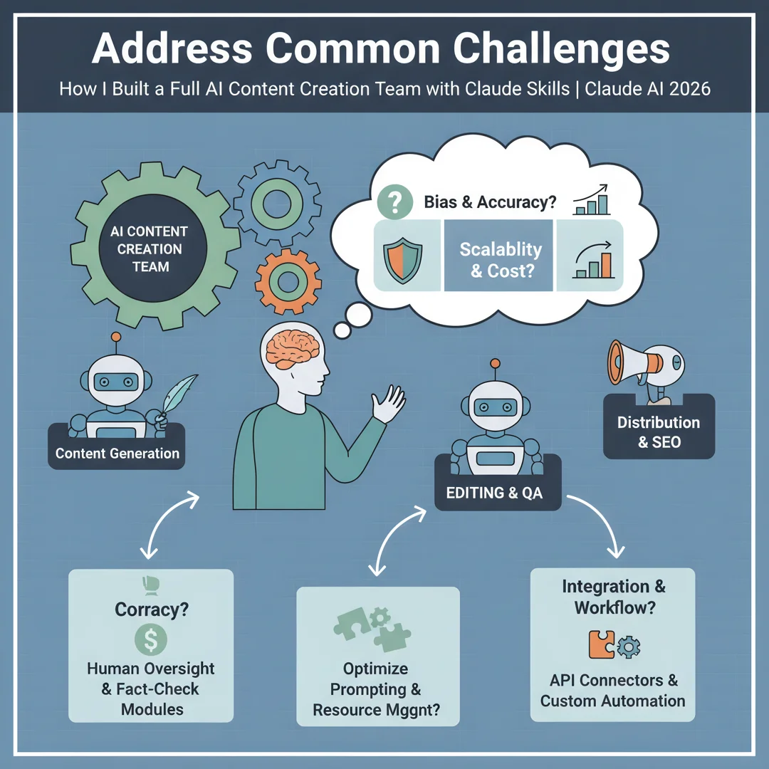 Step 7: Illustration for step: Address common challenges related to How I Built a Full AI Content Creation T