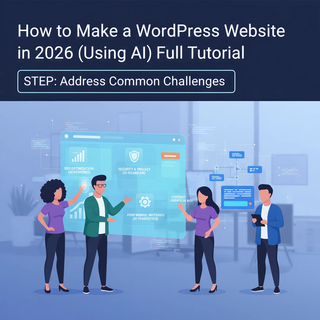 Step 7: Illustration for step: Address common challenges related to How to Make a WordPress Website in 2026 