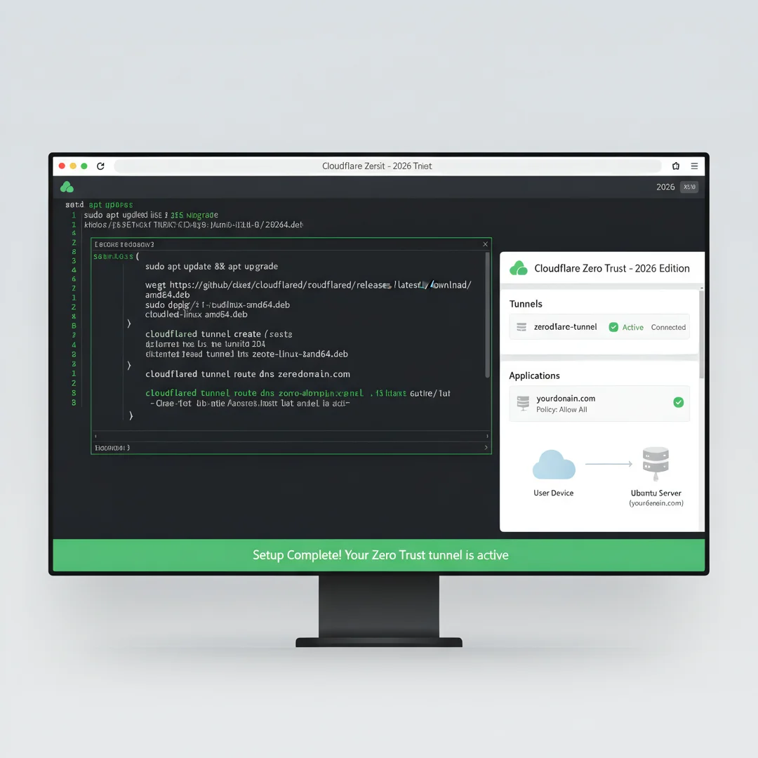 Step 7: Technical tutorial screenshot: Test the complete workflow for install cloudeflared zero trust in 202