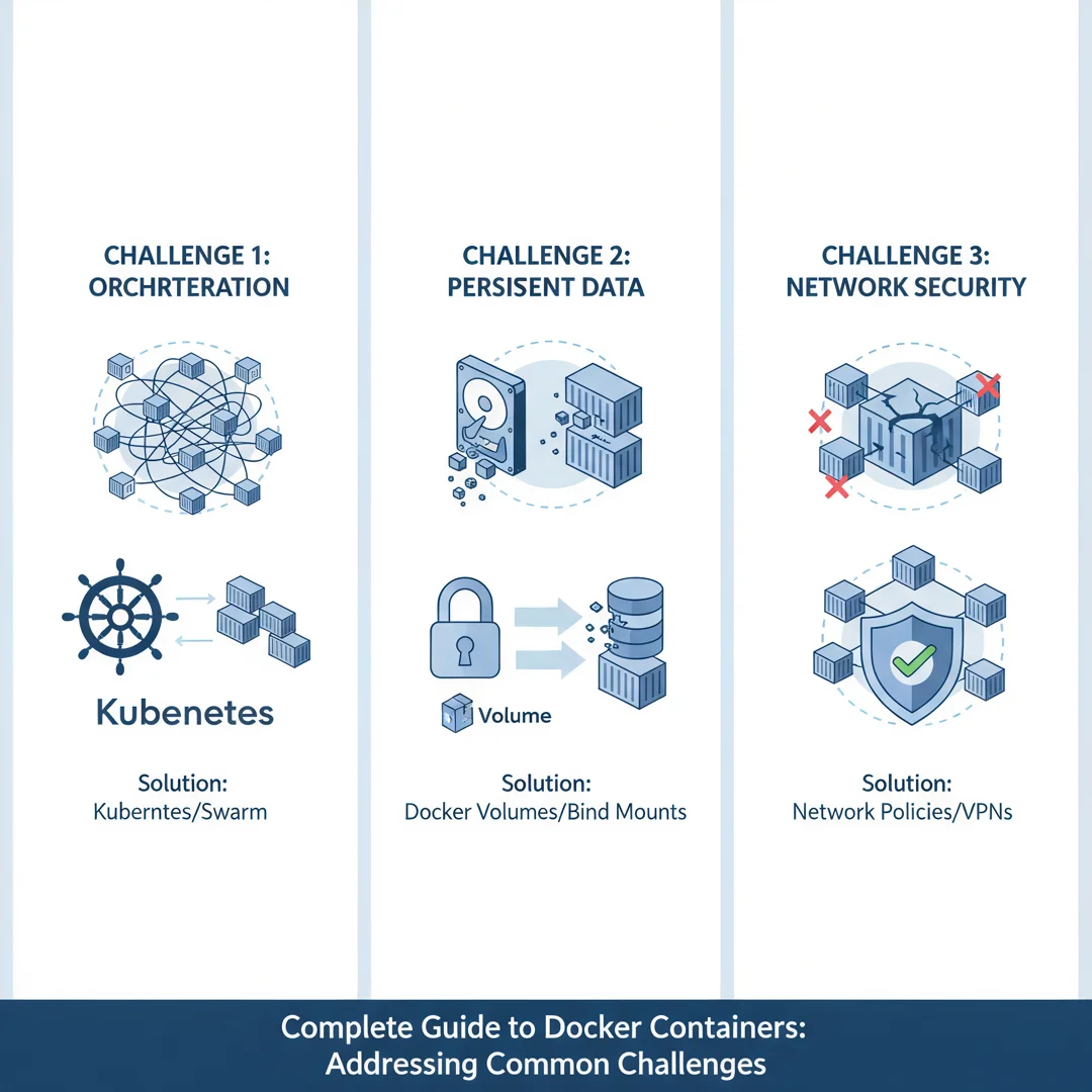 Step 7: Illustration for step: Address common challenges related to Complete Guide to Docker Containers, pro