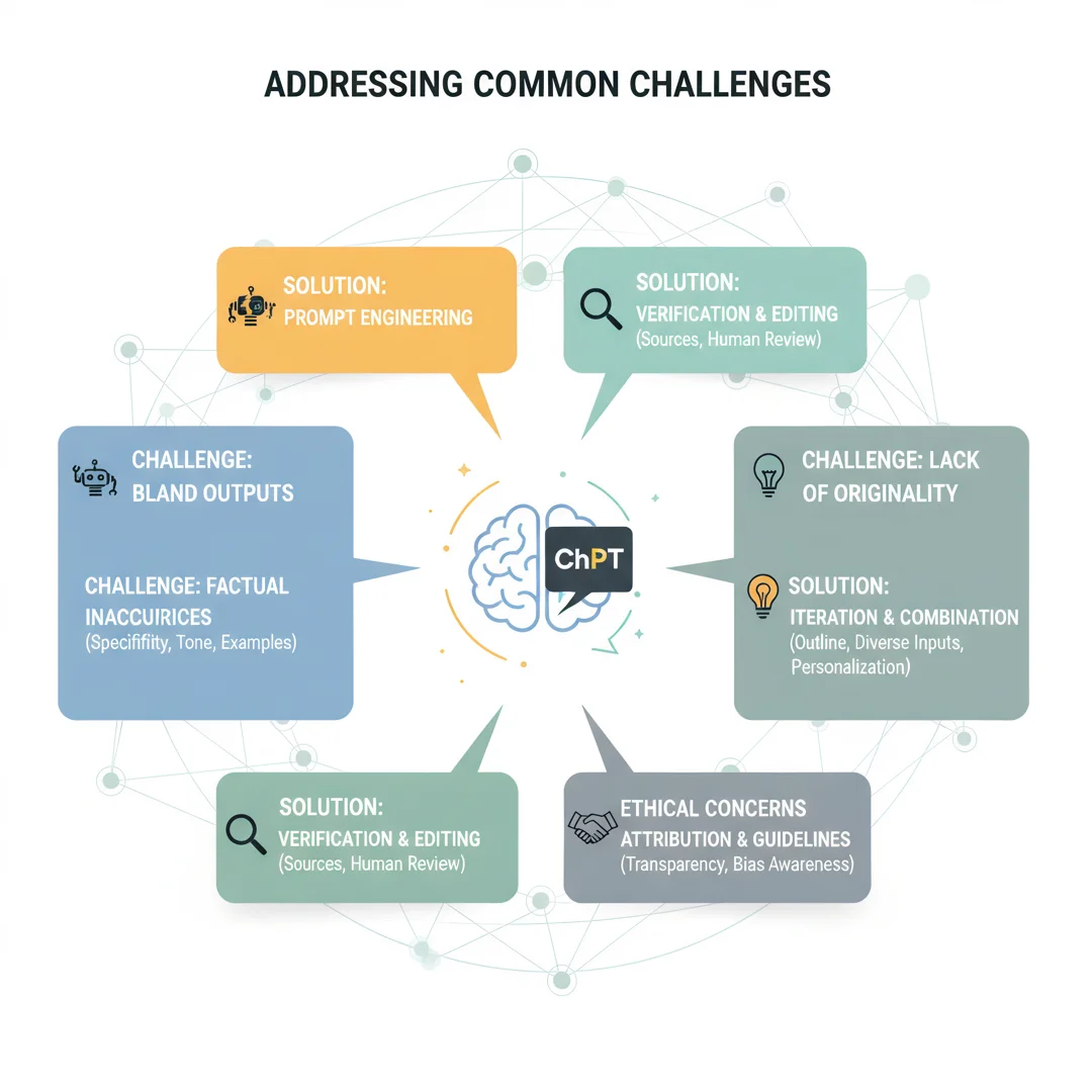 Step 7: Illustration for step: Address common challenges related to How To Use ChatGPT for Content Creation,