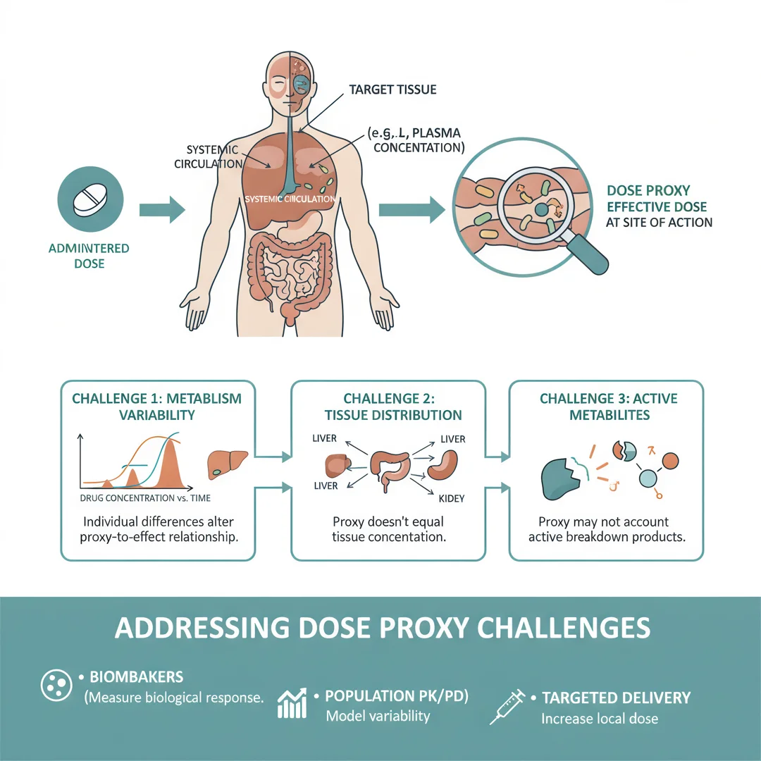 Step 7: Illustration for step: Address common challenges related to how dose proxy work explain me in detail