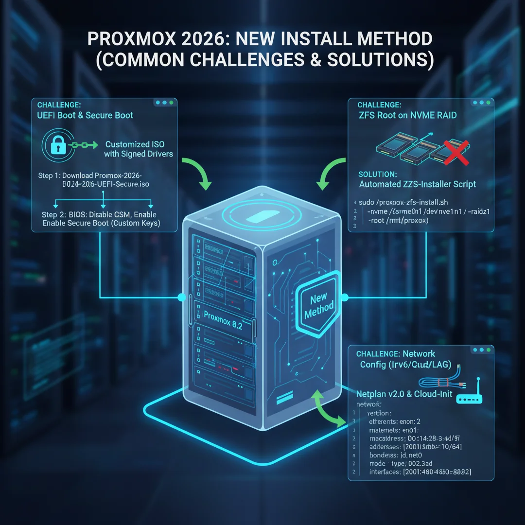 Step 7: Illustration for step: Address common challenges related to install latest proxmox in 2026 new metho