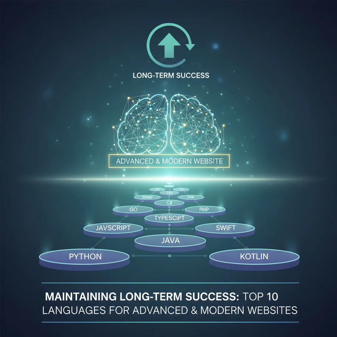 Step 8: Illustration for step: Maintain long-term success related to Top 10 best lengueges for build a advan
