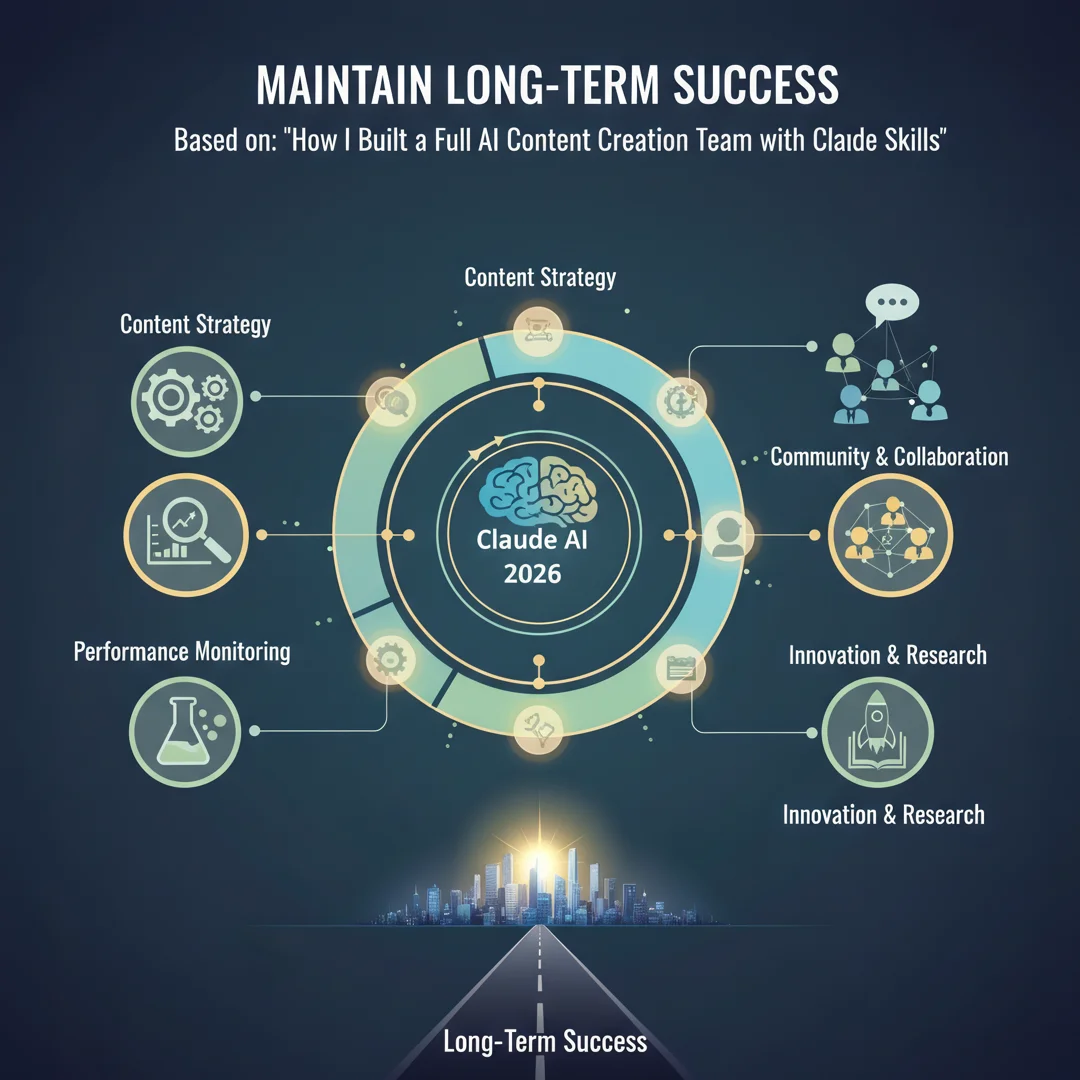 Step 8: Illustration for step: Maintain long-term success related to How I Built a Full AI Content Creation 