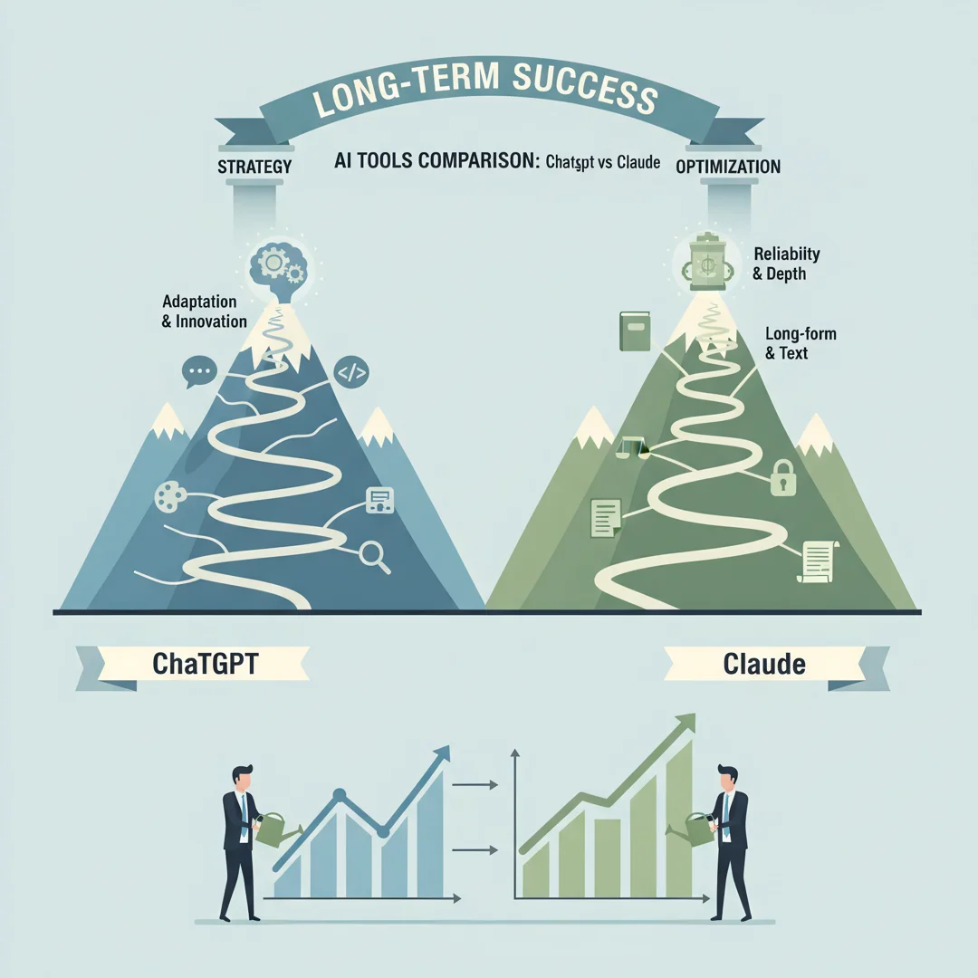 Step 8: Illustration for step: Maintain long-term success related to AI Tools Comparison: ChatGPT vs Claude,