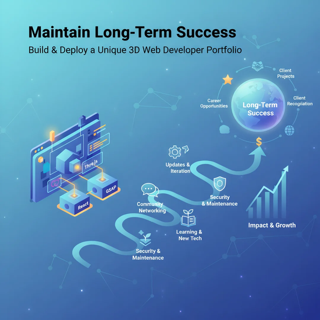 Step 8: Illustration for step: Maintain long-term success related to Build and Deploy a Unique 3D Web Develo