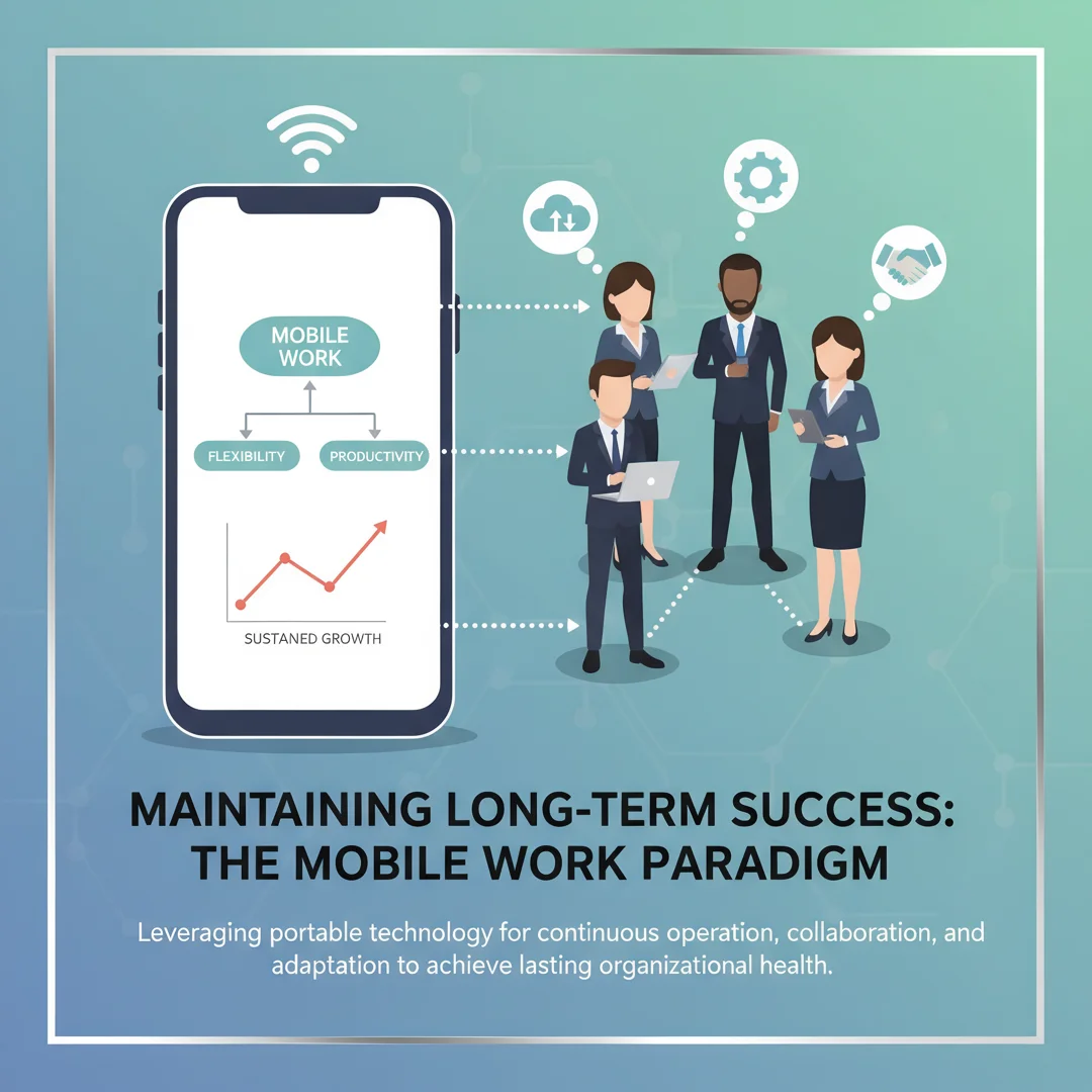Step 8: Illustration for step: Maintain long-term success related to how mobile work” you mean how a mobile 