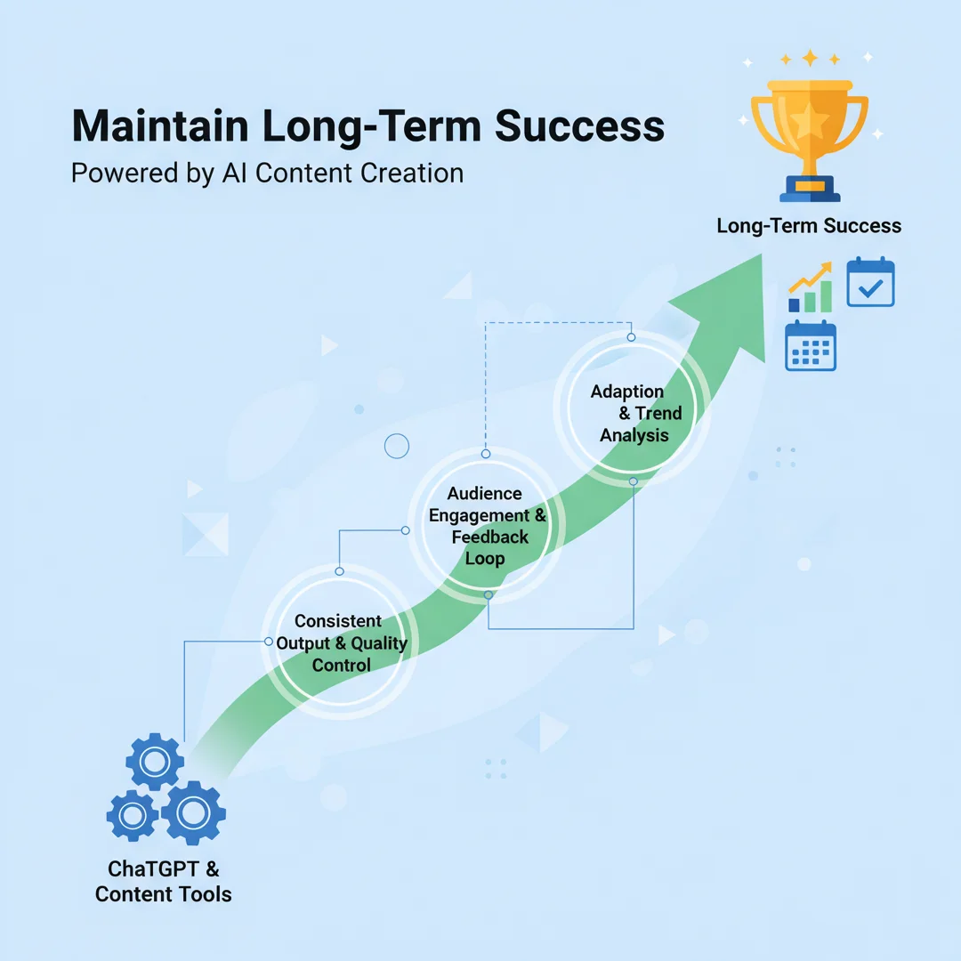 Step 8: Illustration for step: Maintain long-term success related to How To Use ChatGPT for Content Creation