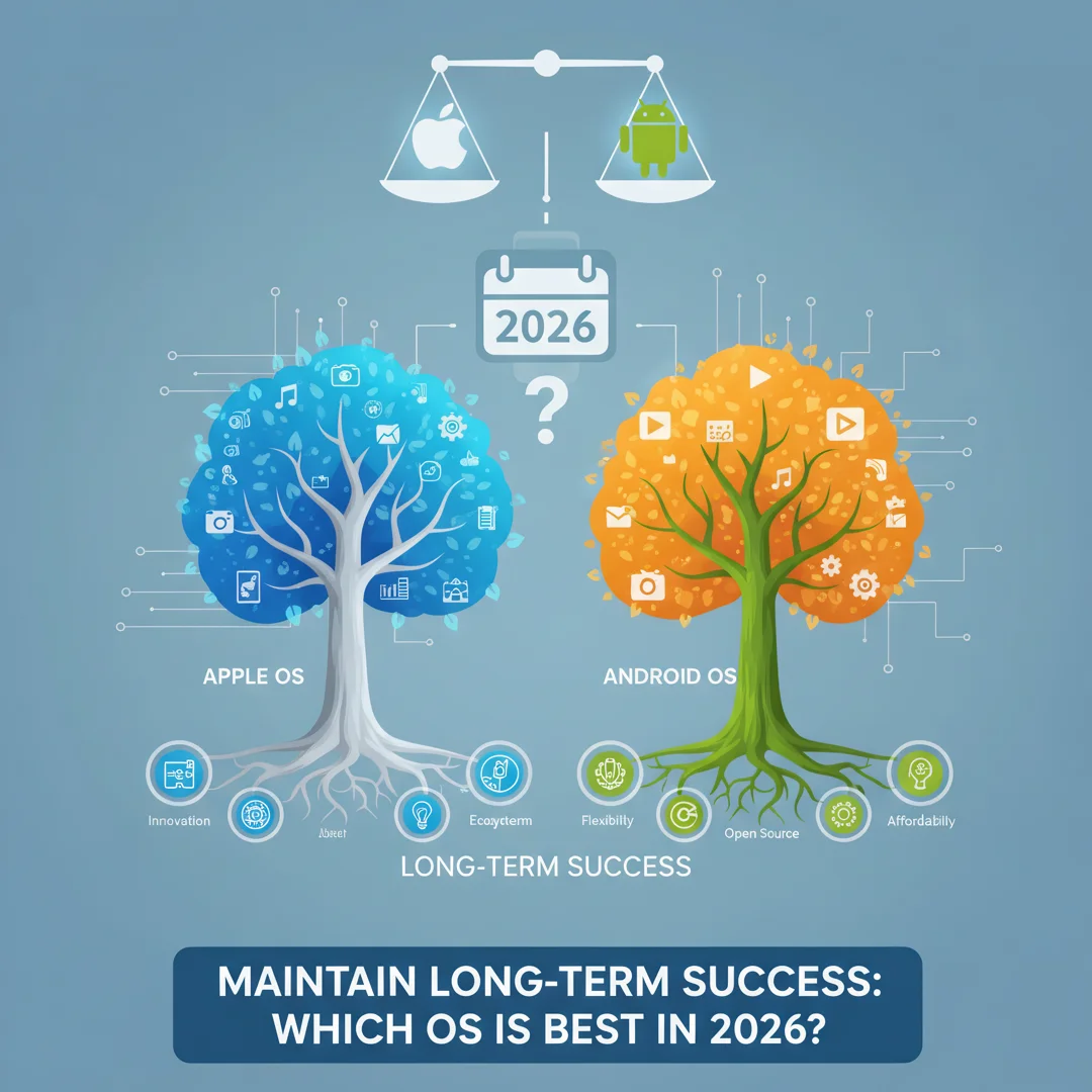 Step 8: Illustration for step: Maintain long-term success related to Apple vs android. Which os is best in 2