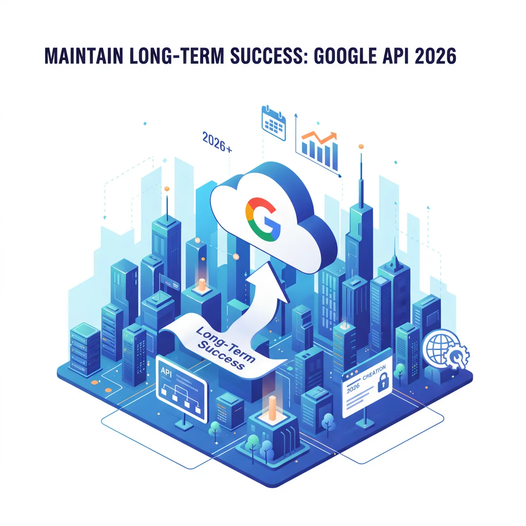 Step 8: Illustration for step: Maintain long-term success related to How to creat google api in 2026, profes