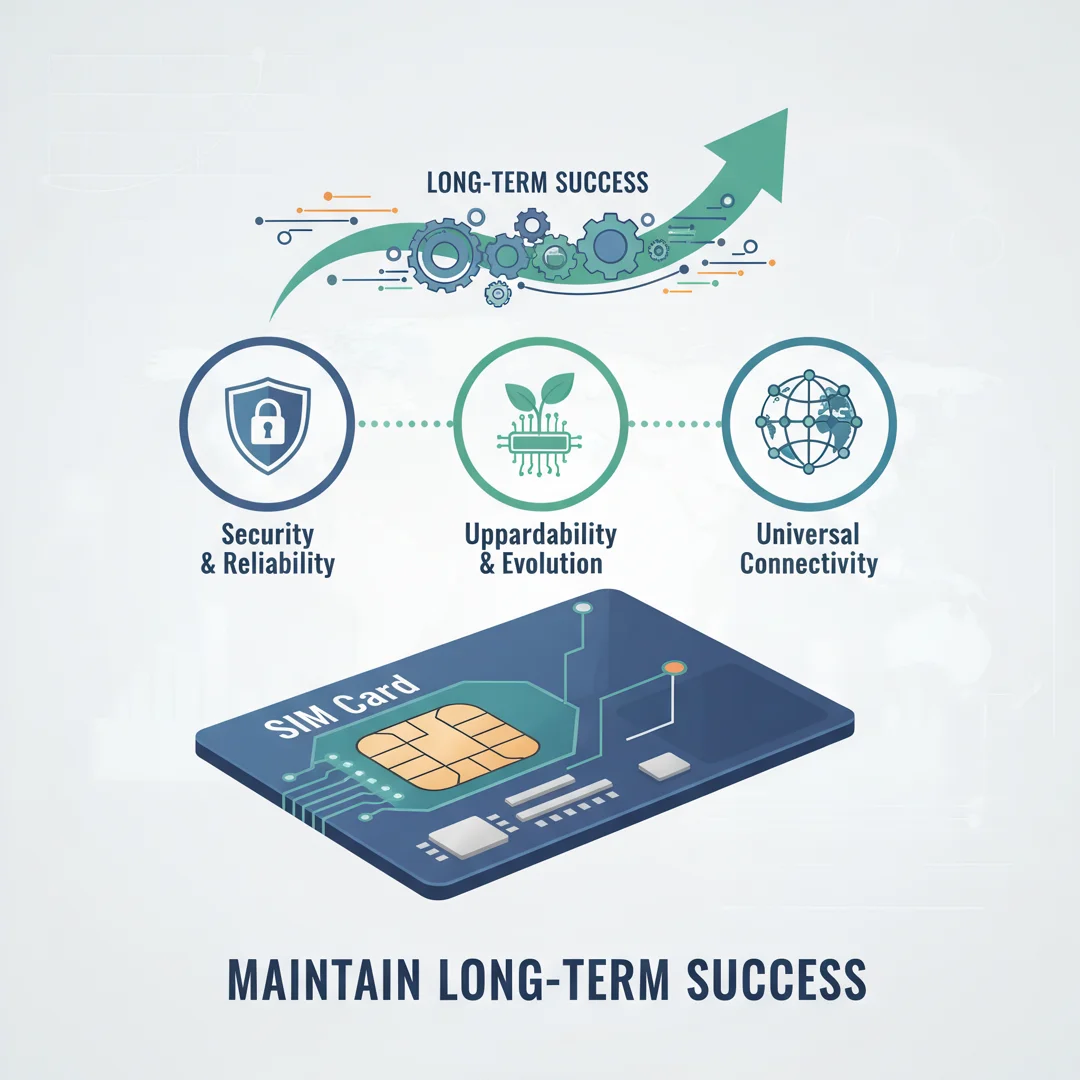 Step 8: Illustration for step: Maintain long-term success related to How its work sim card, professional edu