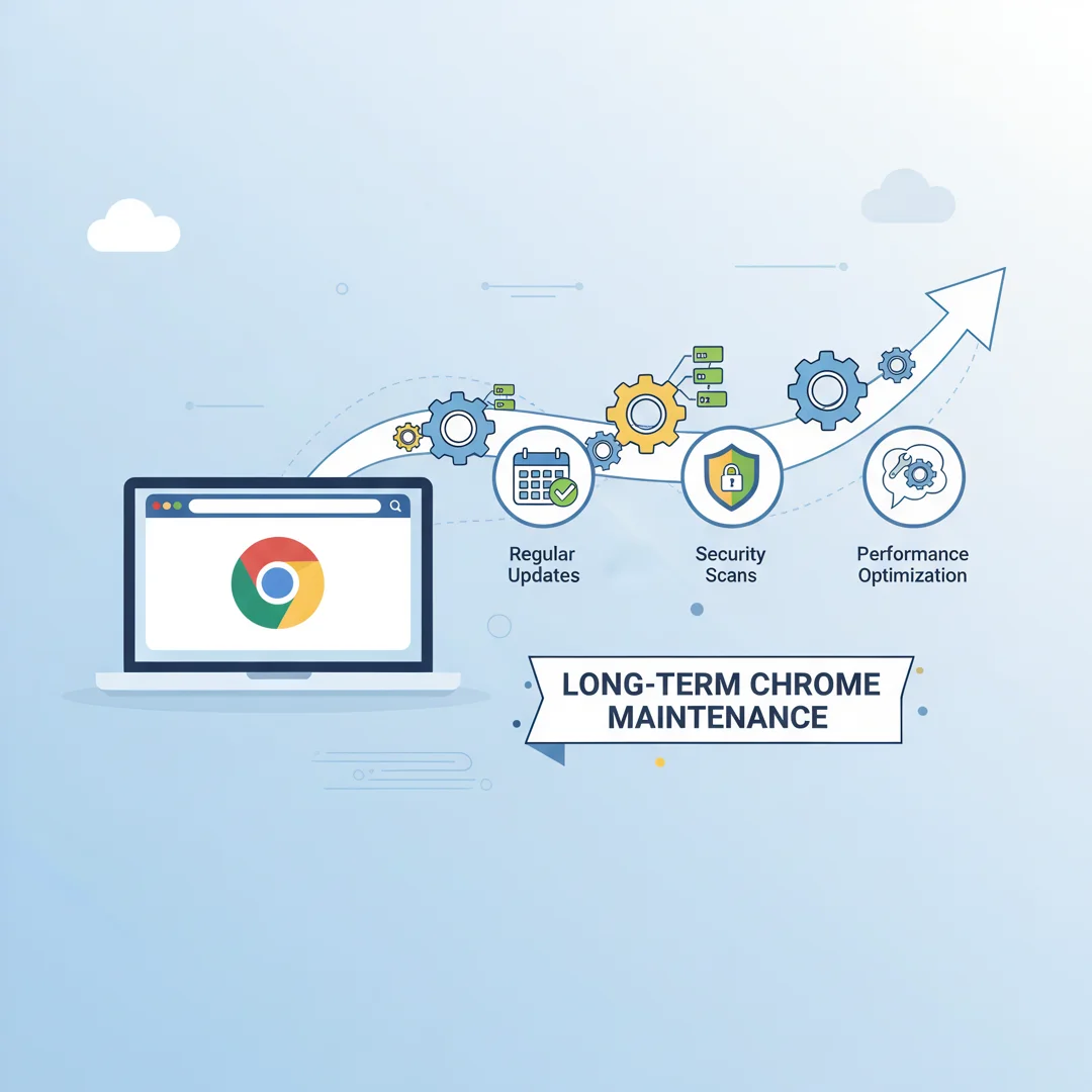Step 8: Illustration for step: Maintain long-term success related to How To Install Chrome On Mac, professio