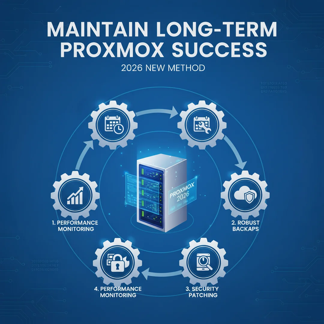 Step 8: Illustration for step: Maintain long-term success related to install latest proxmox in 2026 new meth