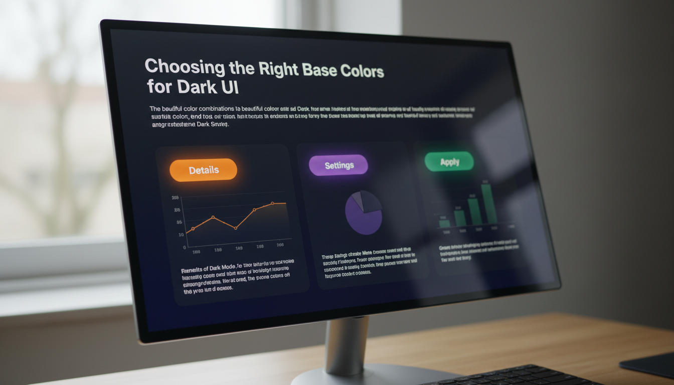 Choosing the Right Base Colors for Dark UI