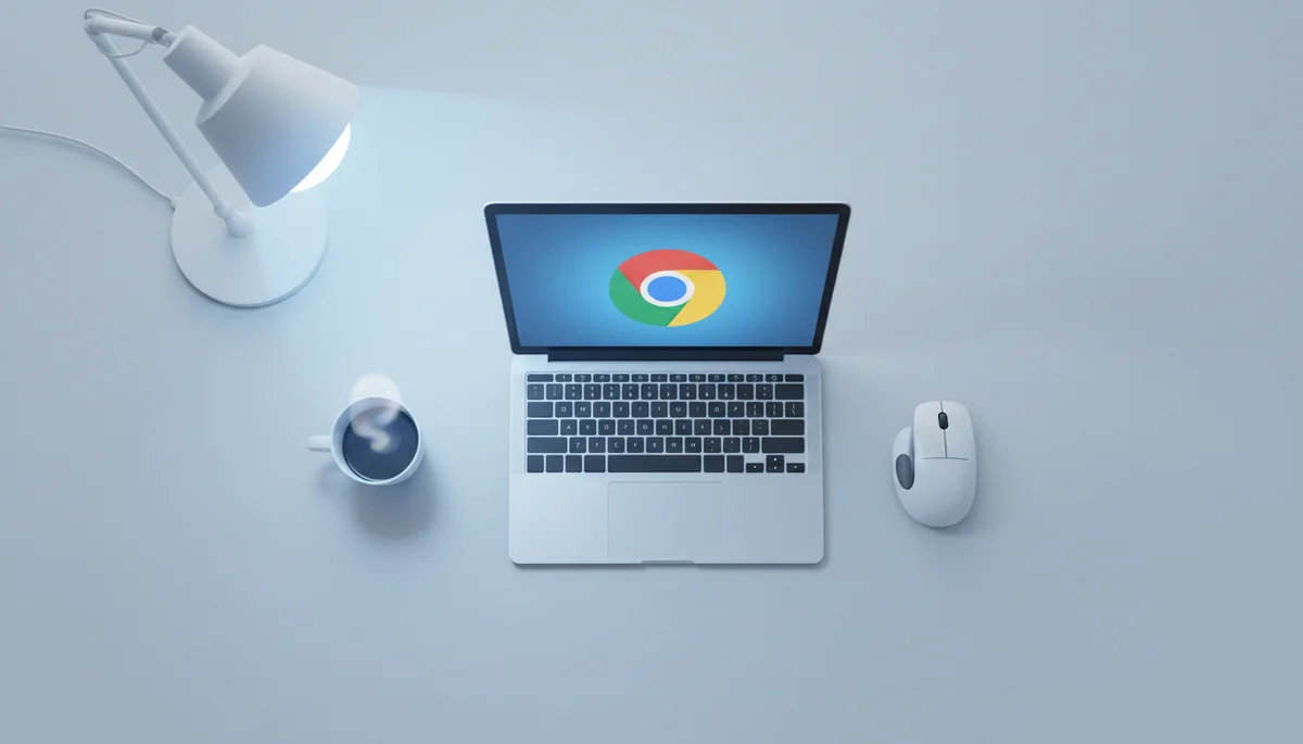Featured image: Professional featured image for: How To Install Chrome On Mac. Clean editorial illustration, modern