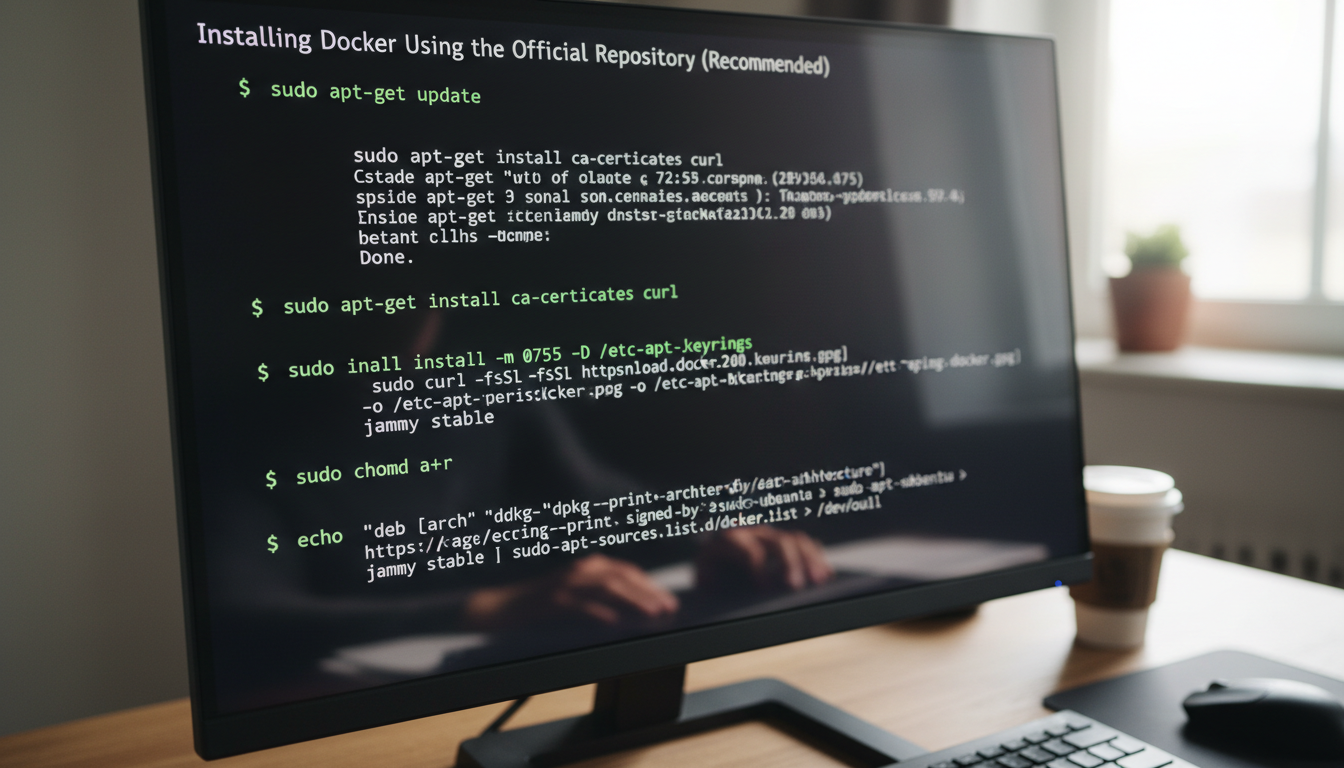 Installing Docker Using the Official Repository (Recommended