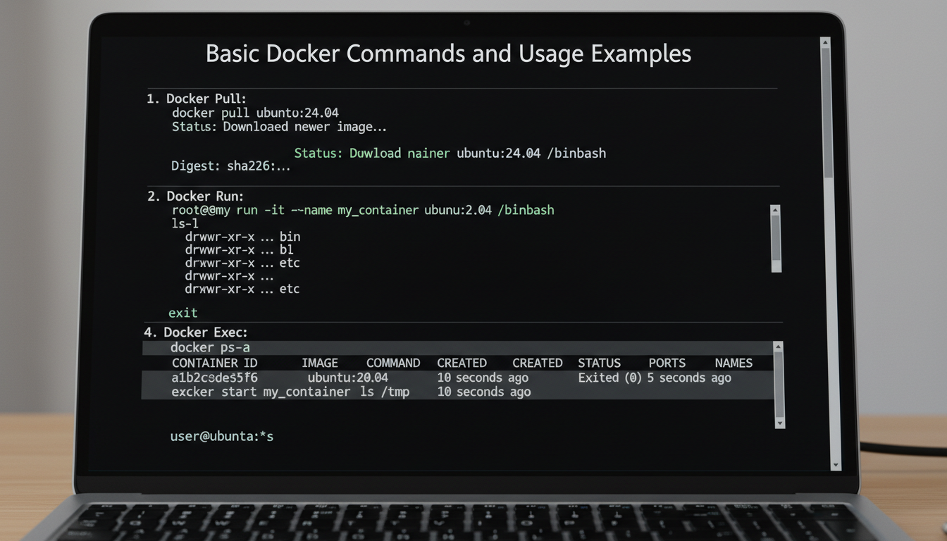 Basic Docker Commands and Usage Examples