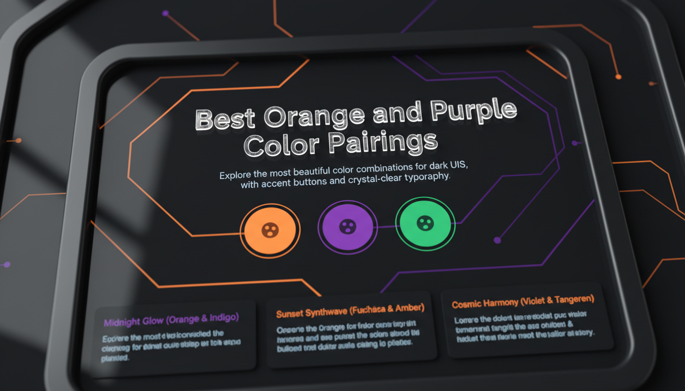 Best Orange and Purple Color Pairings