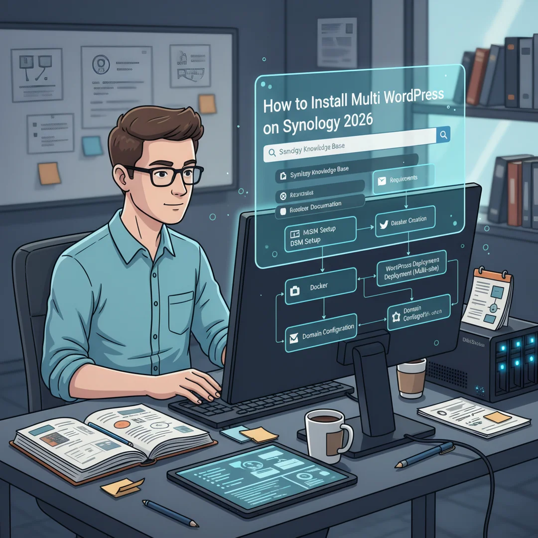 Step 4: Illustration for step: Gather necessary resources related to How to install multi wordpress on synol
