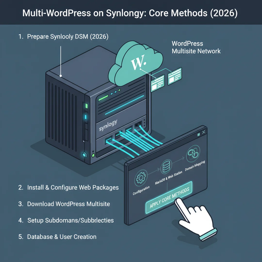 Step 5: Illustration for step: Apply the core methods related to How to install multi wordpress on synology 