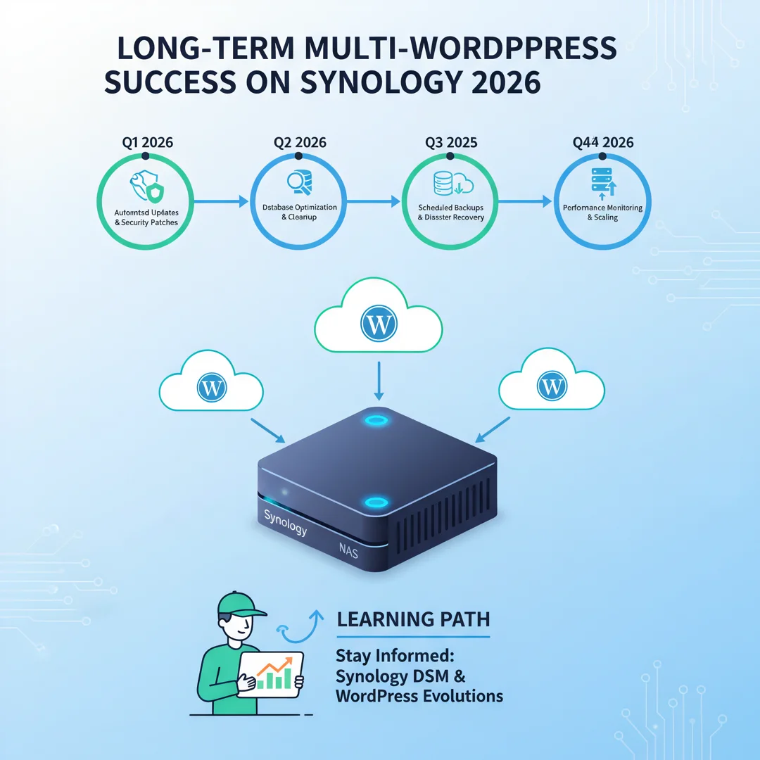 Step 8: Illustration for step: Maintain long-term success related to How to install multi wordpress on synol